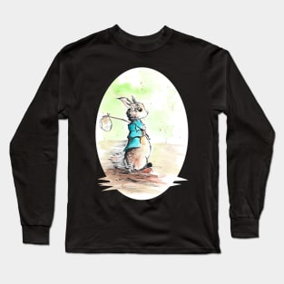 Peter Rabbit watercolour 13/10/23 -  Storybook inspired art and designs Long Sleeve T-Shirt